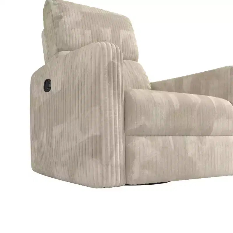 Sillón reclinable giratorio con respaldo reclinable, asiento individual