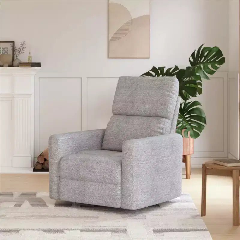 Sillón reclinable giratorio con respaldo reclinable, asiento individual