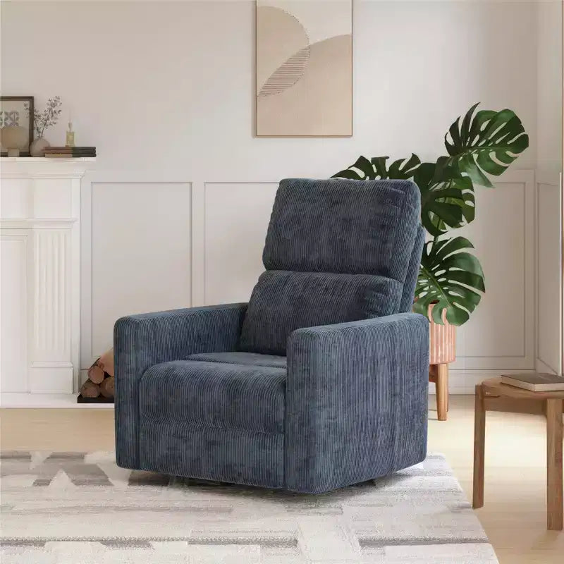 Sillón reclinable giratorio con respaldo reclinable, asiento individual