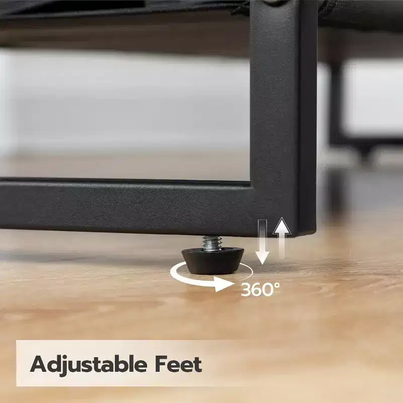 Zapatero de 4 niveles, marrón rústico, estilo industrial, capacidad para 12-16 pares