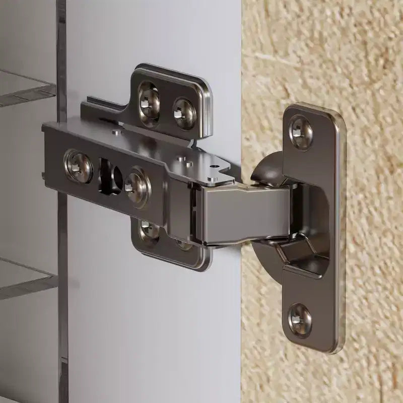 Roble claro y blanco, mostrador de recepción en forma de L, 1 persona