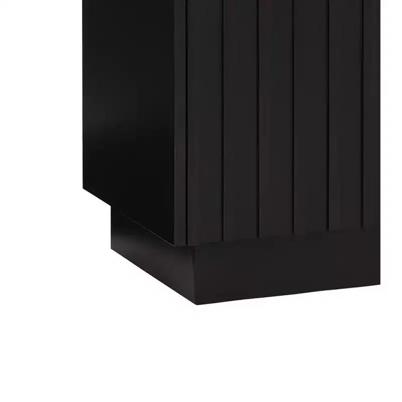 Aparador/bufé de 58" con superficie de mármol negro, 6 estantes y 3 cajones