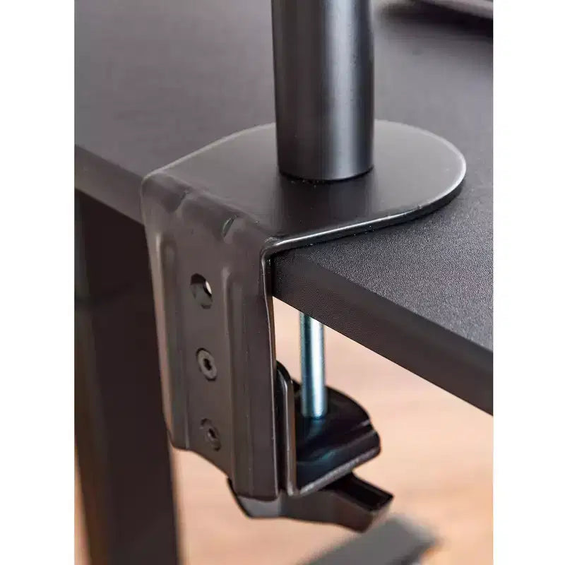Soporte de Monitor con Brazo Oscilante Negro (Abrazadera) – Individual / Doble / Triple / Portátil+Doble